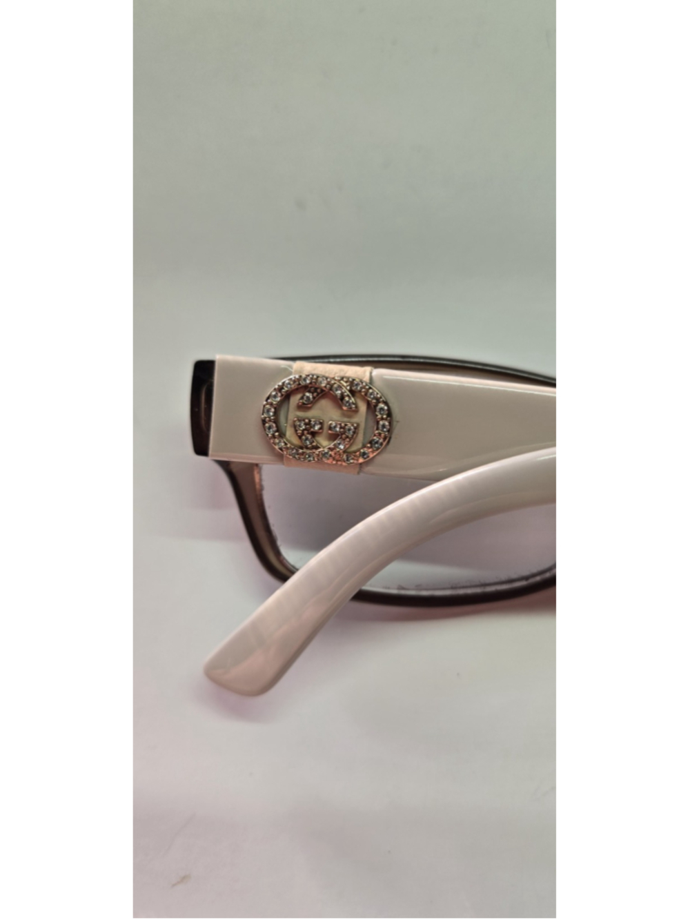 Gucci GG 3773/U Q7O Translucent Brown Beige Eyeglasses Frames Made In Italy - Picture 12 of 12
